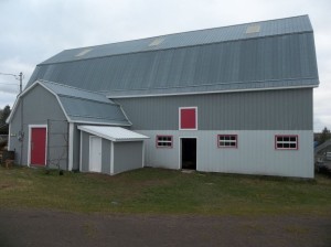 The barn after, fall 2015